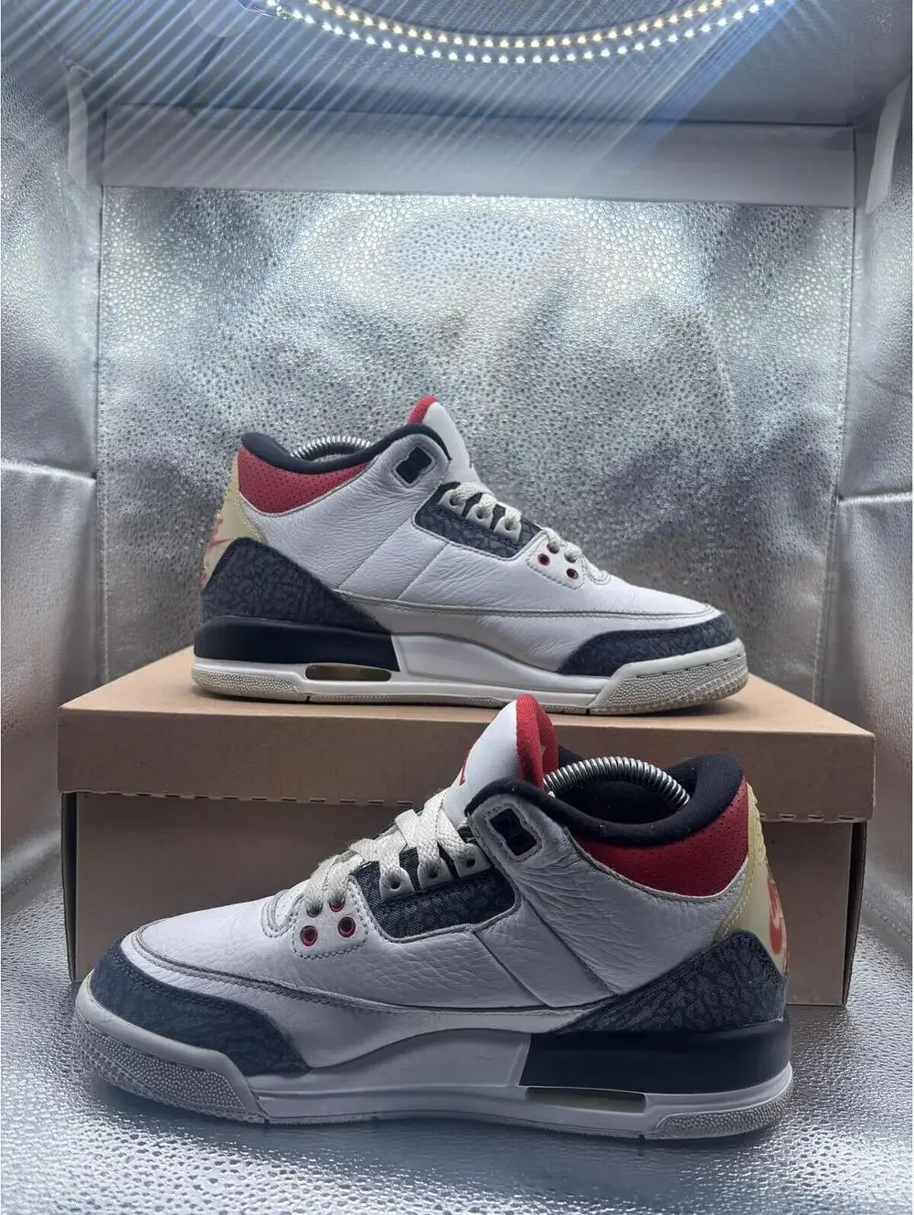 Air Jordan 3 SE fire red denim Gs - Picture 5 of 6